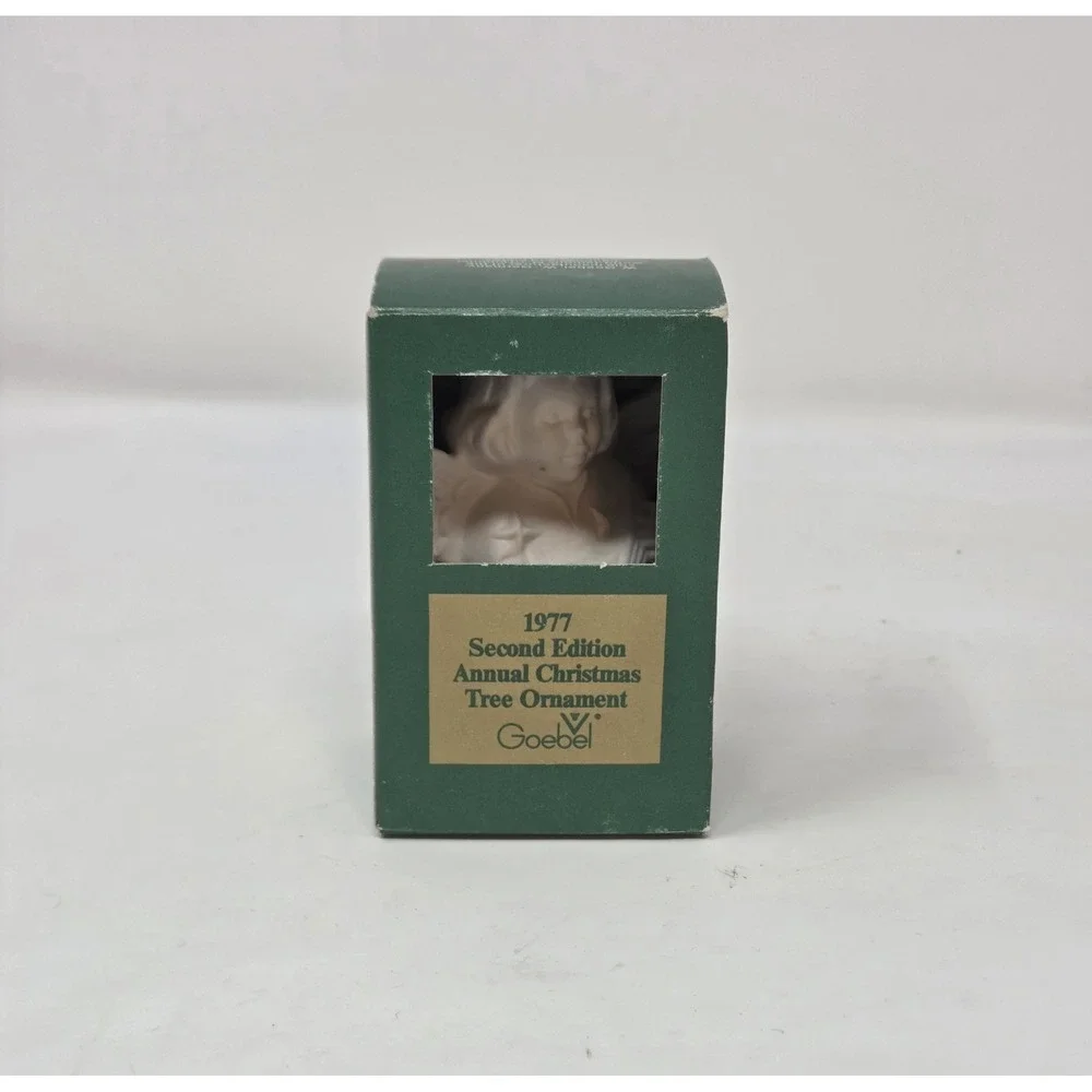 Goebel 1977 2nd Edition Angel Bell Christmas Ornament yellow Tree box
